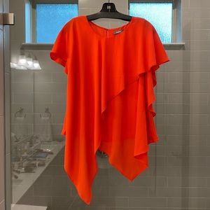 Bright Coral Flowy Top